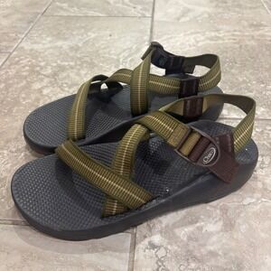 Chaco Z1 Classic Mens Sandals Size 12 Olive Green Brown Vibram USA Made